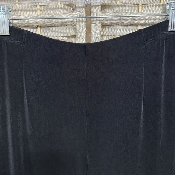 Chico's Travelers Pants Women's 2 Short Large Black Pull On Straight Leg - Picture 3 of 7